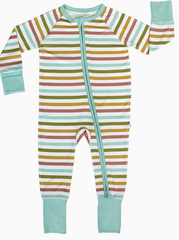 Striped Bamboo Baby Pajamas