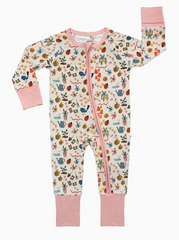 (SALE) Garden Friends Bamboo Baby Pajamas