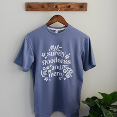 Goodness & Mercy Graphic Tee (Denim)