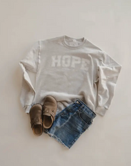 Hope Varsity Graphic Crew - Grey