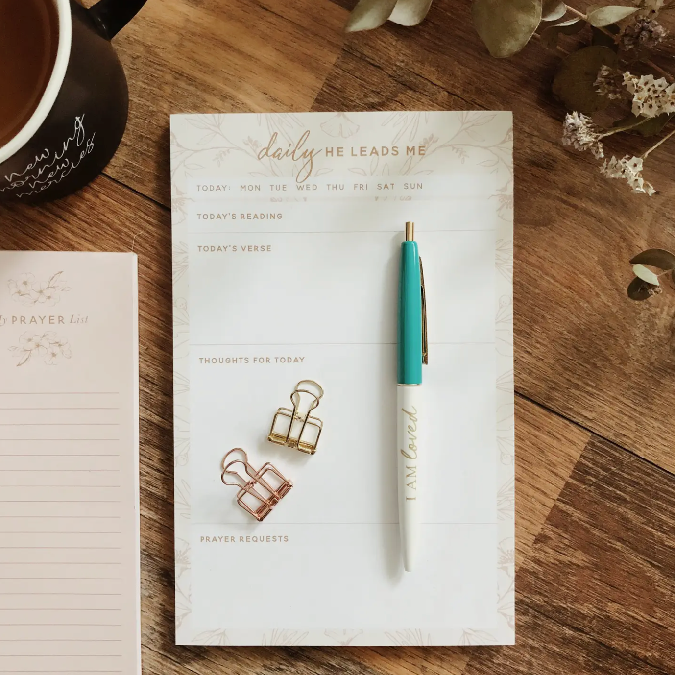Daily He Leads Me Notepad