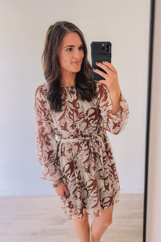 Still Falling For You Floral Dress