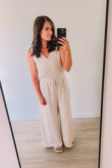 Travel Well Jumpsuit - Oat
