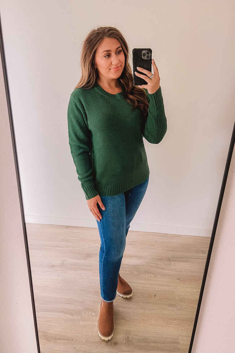 Blissfully Cozy Sweater (Emerald)