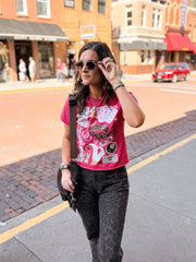 You Make Me Feel Like Dancing Graphic Tee (Cardinal)