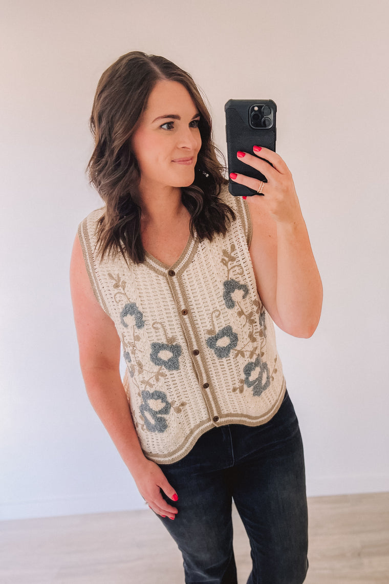 Among The Wildflowers Crochet Vest