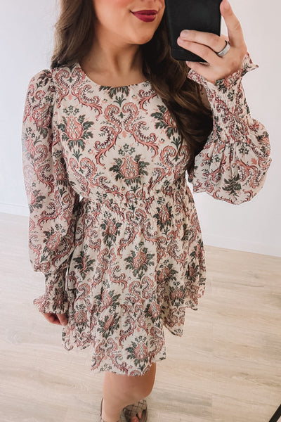 Always Here For You Floral Dress