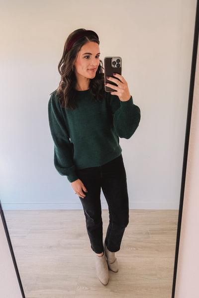 Always A Yes Sweater (Hunter)