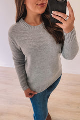 Blissfully Cozy Sweater (Heather Grey)