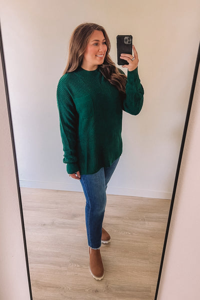 Everything I Need Sweater (Hunter Green)