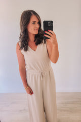 Travel Well Jumpsuit - Oat