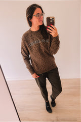 Red Aspen Animal Print Pullover