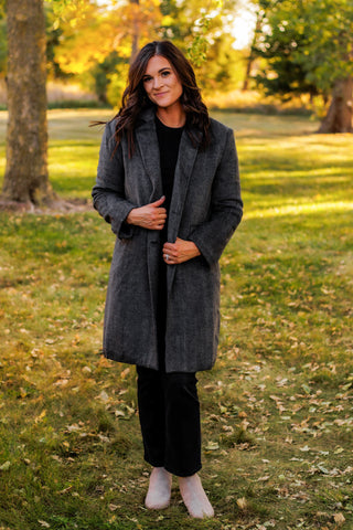 (SALE) She's Classic Herringbone Coat