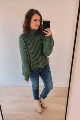 Blissfully Cozy Sweater (Olive)