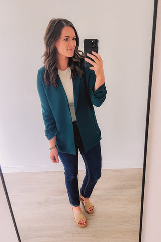 Command The Room Blazer (Teal)