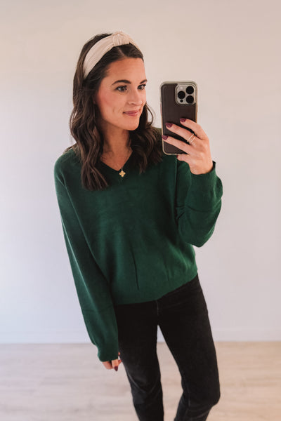 Holiday Season Knit Sweater (Hunter)