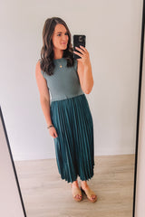 Teal Waters Sweater & Silk Dress