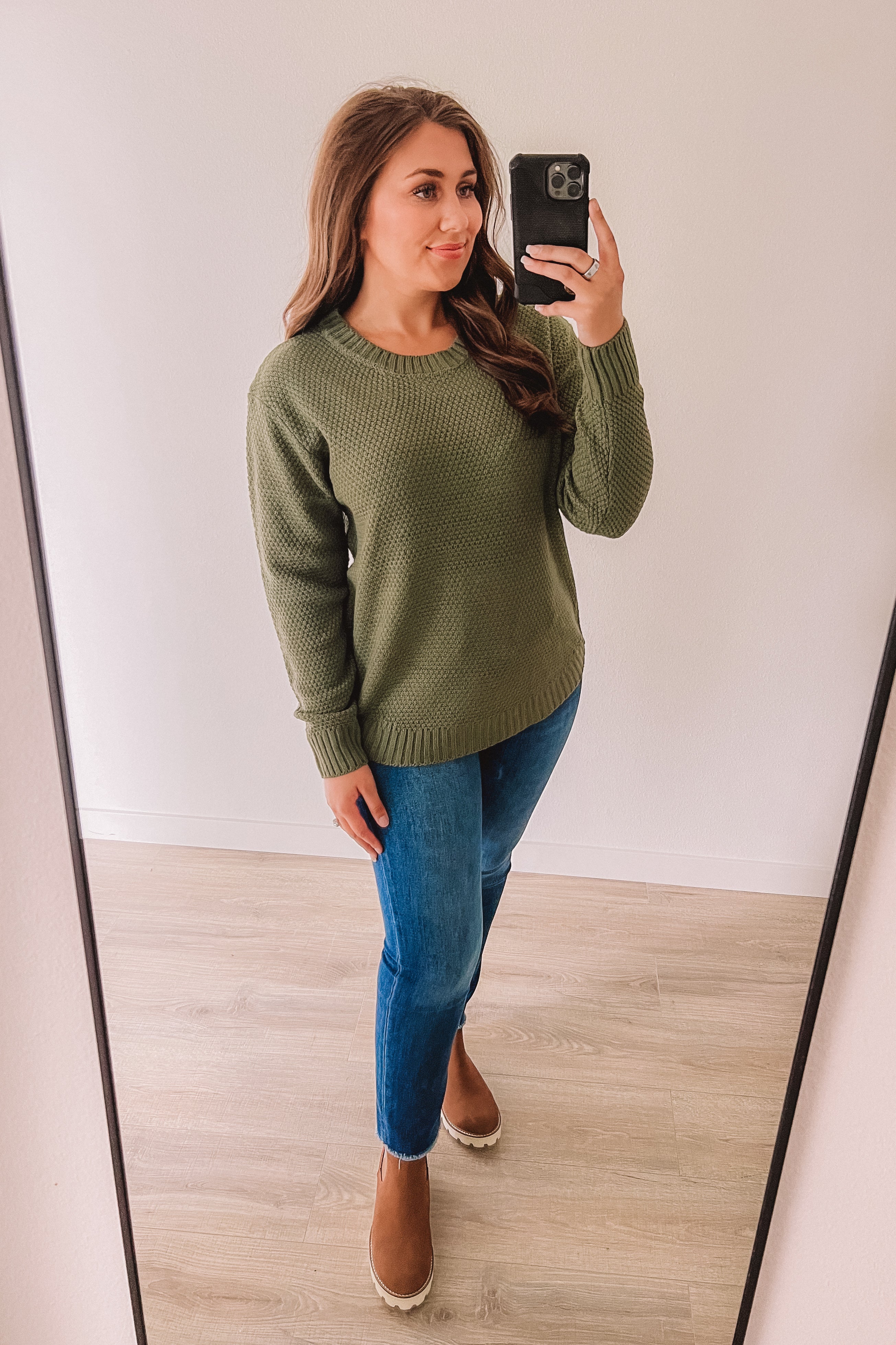 Blissfully Cozy Sweater (Light Olive)