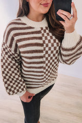 Effortless Edge Sweater (Mocha)