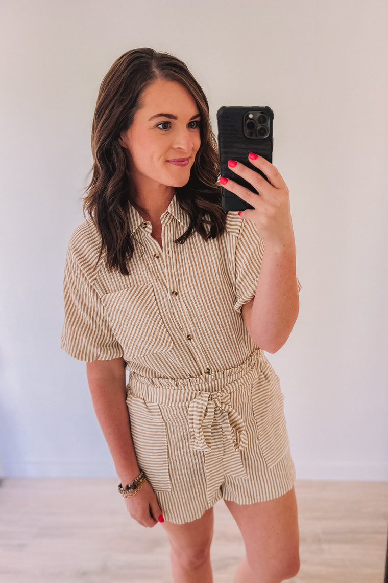 Pinstripe Lounge Set