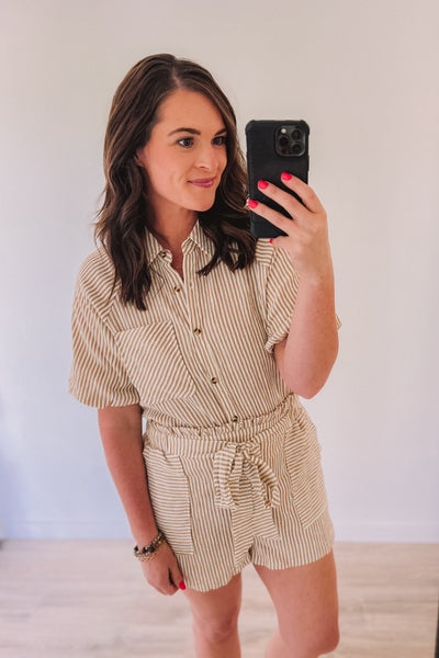 Pinstripe Lounge Set