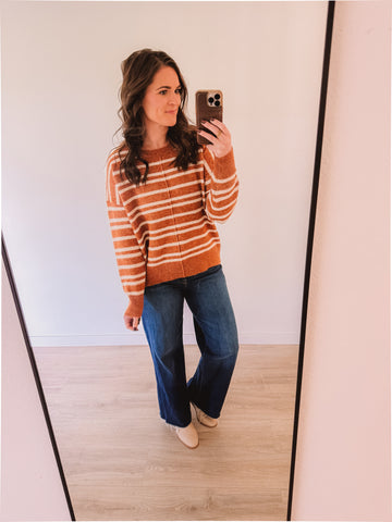 Pumpkin Patch Sweater (Rust)
