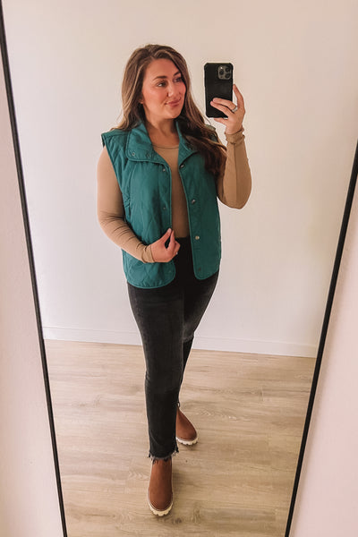 Whimsy & Wonder Vest (Hunter Green)