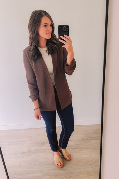 Command The Room Blazer (Brown)