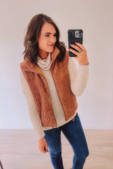 Corduroy Vest (Caramel)