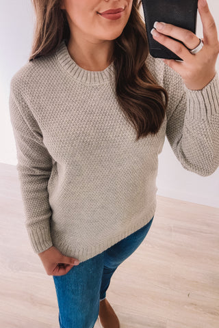 Blissfully Cozy Sweater (Heather Mocha)