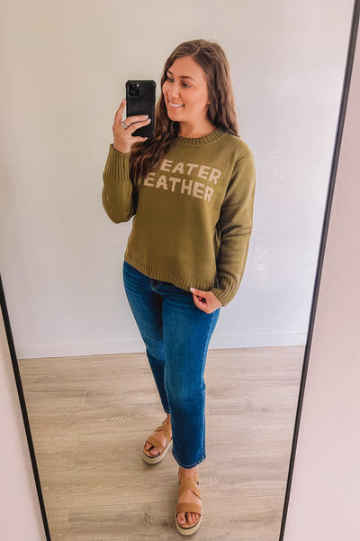 (SALE) Sweater Weather (Olive)