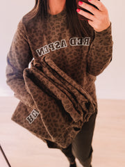 Red Aspen Animal Print Pullover
