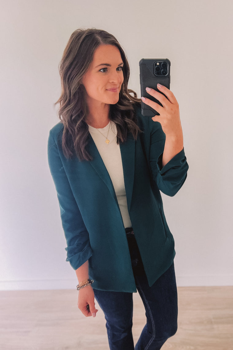 Command The Room Blazer (Teal)