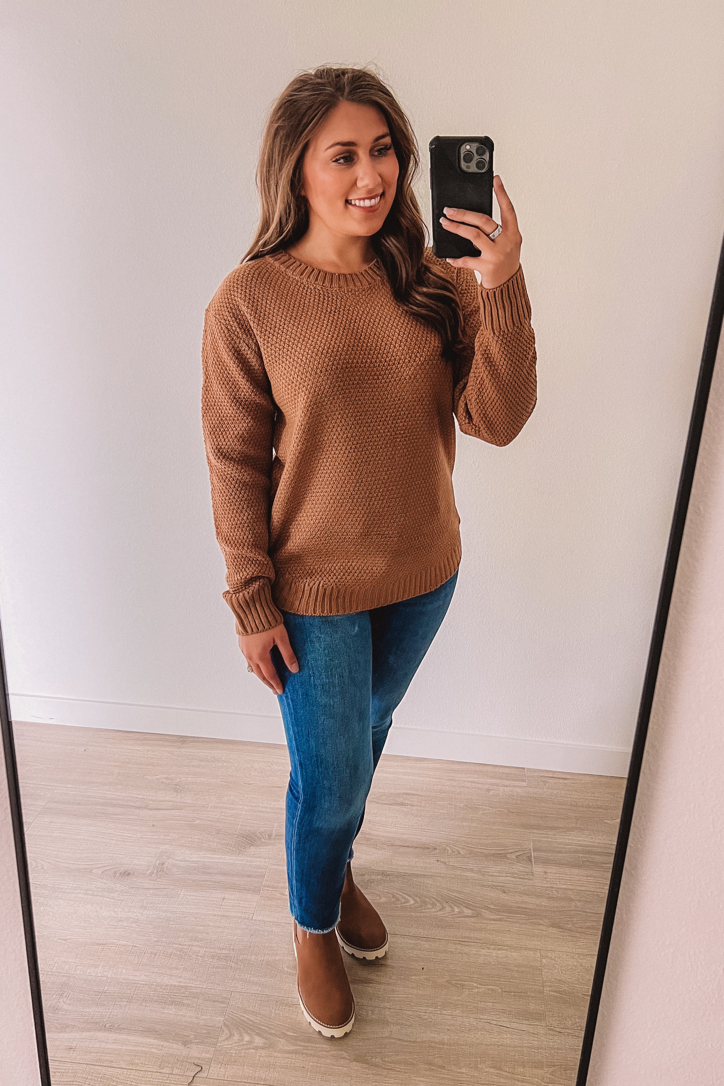 Blissfully Cozy Sweater (Deep Camel)