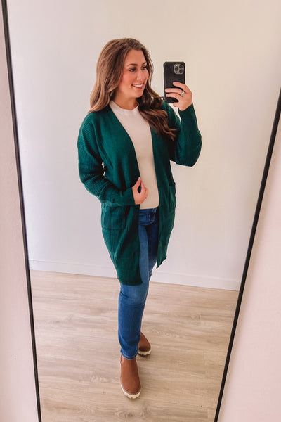 Oh So Cozy Cardigan (Hunter)