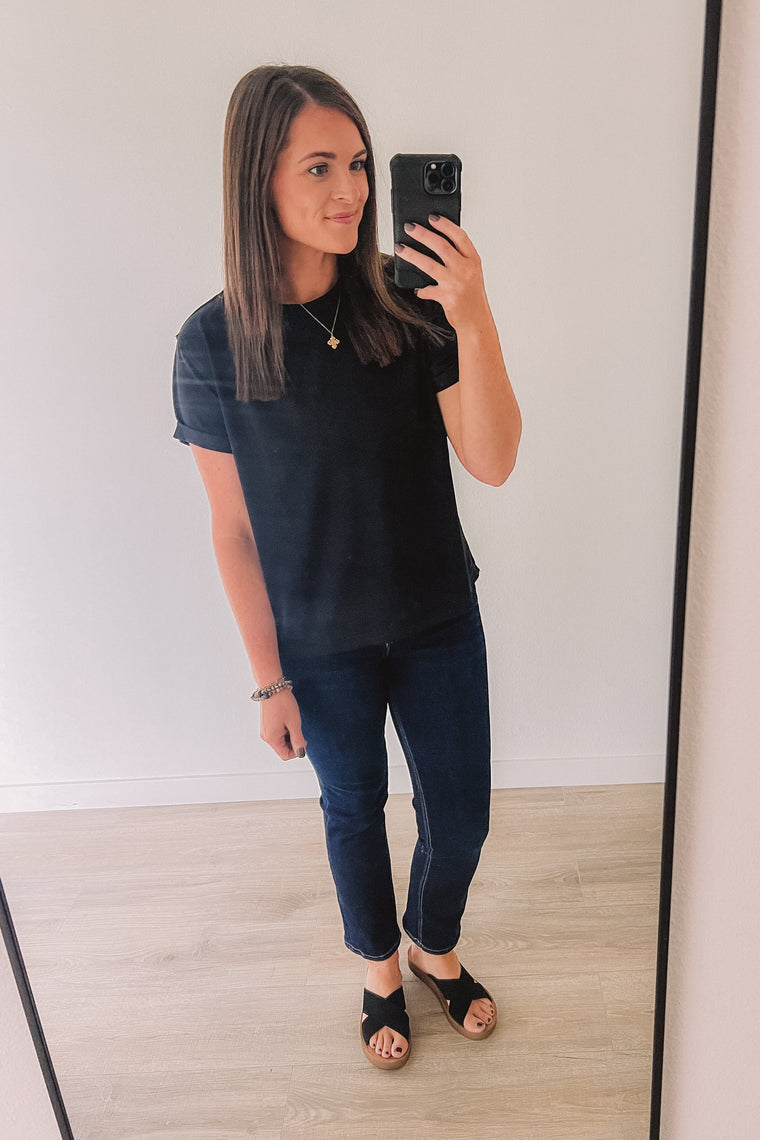 Easy Does It Basic Tee (Black)