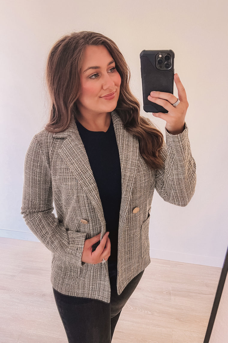 Make The Most Of It Tweed Blazer