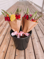 WRAPPED Flower Bundle