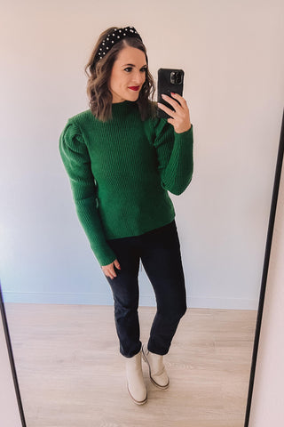 Having A Moment Sweater (Green)