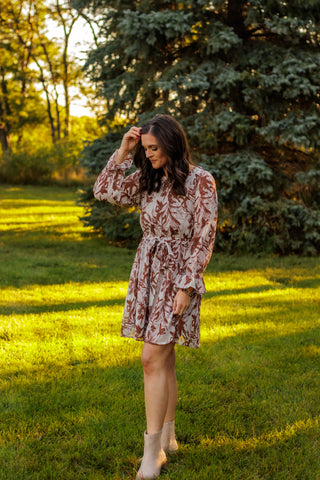Still Falling For You Floral Dress