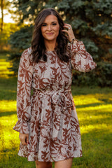 Still Falling For You Floral Dress