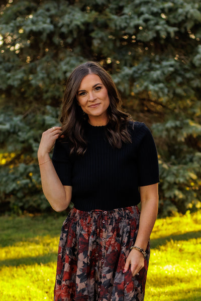 A Love That Never Ends Floral Skirt