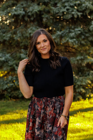 A Love That Never Ends Floral Skirt