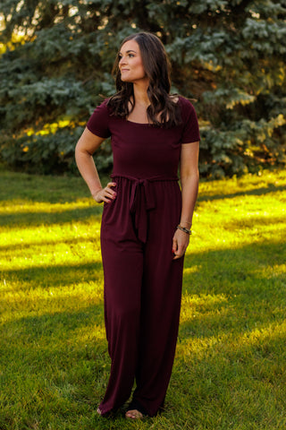 Fine As Wine Square Neckline Jumpsuit