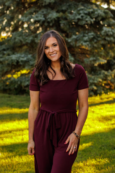 Fine As Wine Square Neckline Jumpsuit
