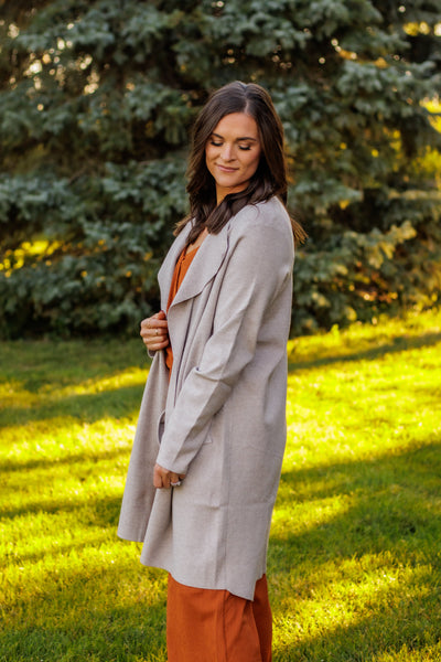 Catch Me If I Fall Cardigan (Oatmeal)
