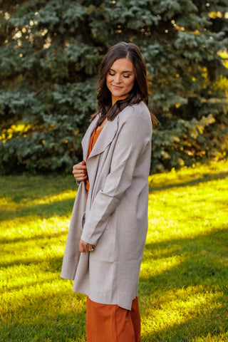 Catch Me If I Fall Cardigan (Oatmeal)