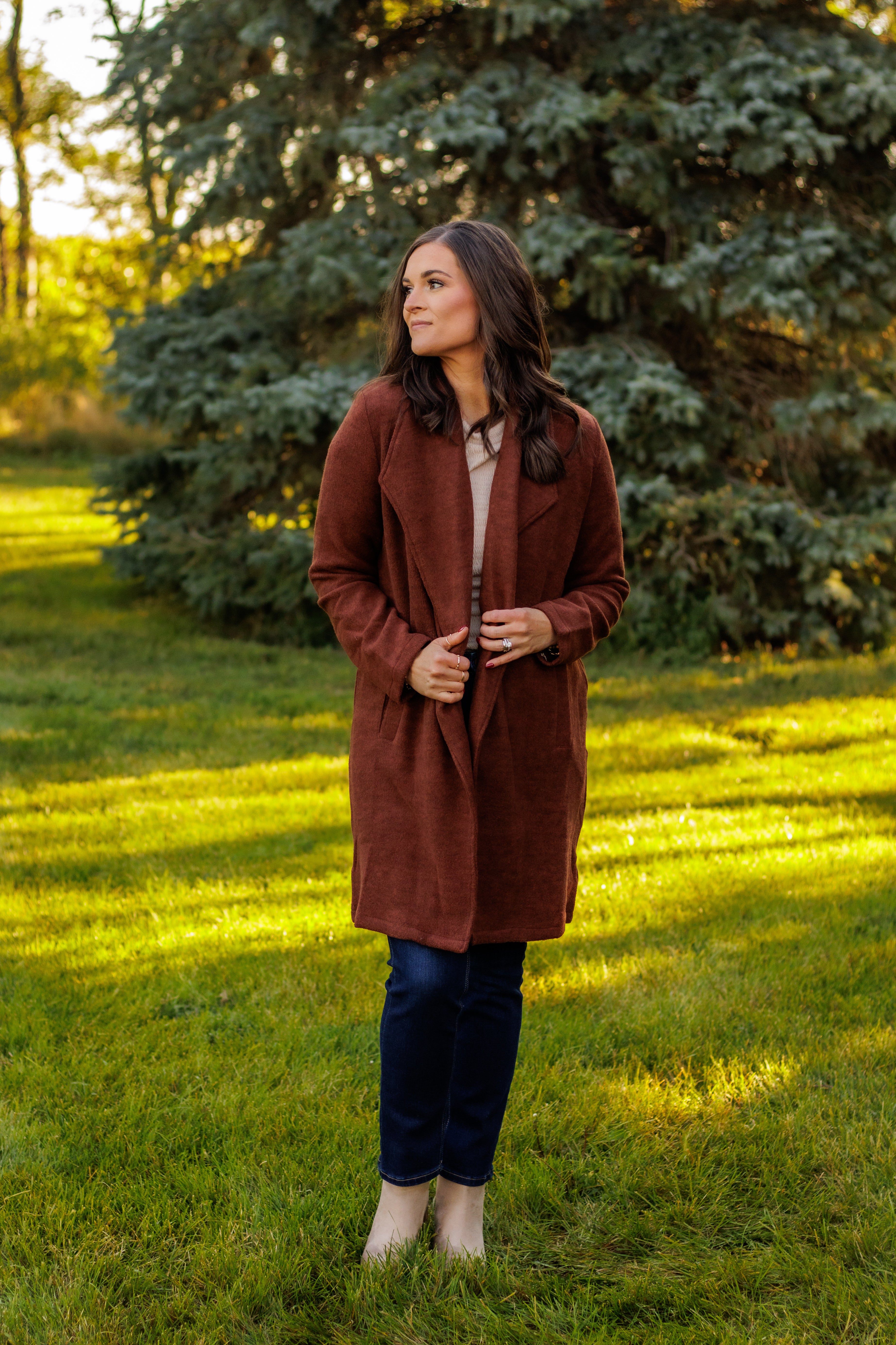 Winter Spice Coat Jacket (Chestnut)