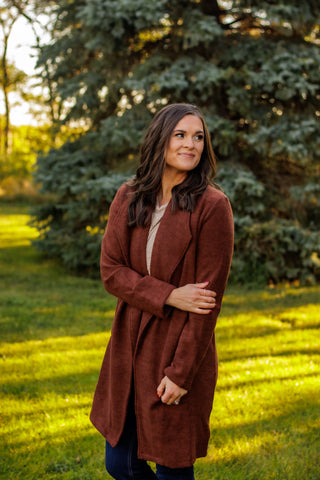 Winter Spice Coat Jacket (Chestnut)