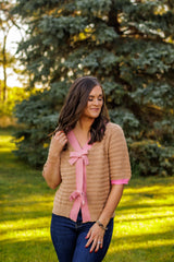 Girly Girl Bow Sweater Cardigan